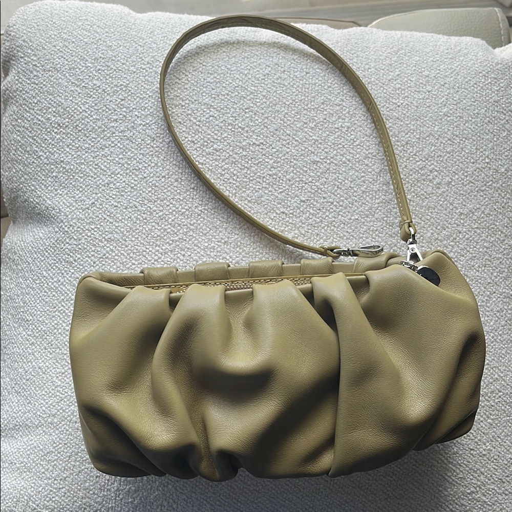 STAUD Green Mini Bag with Ruched Design - Picture 4 of 6